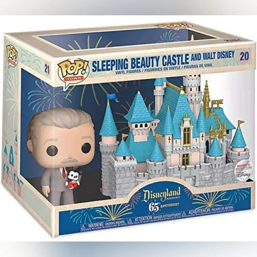 🩵NIB Disney Funko Exclusive 65th Anniversary Walt & Sleeping Beauty Castle - Picture 2 of 14